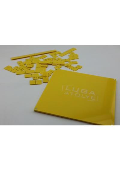 Luga Atölye Matematik Kesir Eğitim Seti & Eğlenceli Matematik Öğrenme - Sarı
