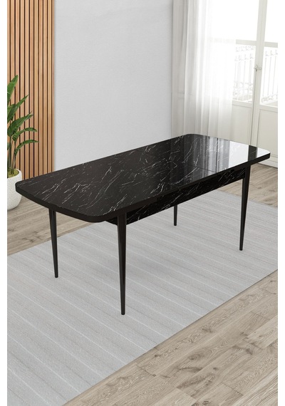 Canisa Exve Serisi 80x132 Açılabilir Siyah Mermer Desen Masa Takımı Ve 4 Antrasit Sandalye Masa Siyah Mermer Desen Sandalyeler Antrasit Canisa Exve Serisi 80x132 Açılabilir Siyah Mermer Desen Masa Takımı Ve 4 Antrasit Sandalye Masa Siyah Mermer Desen Sandalyeler Antrasit