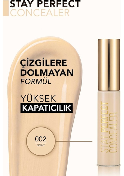 Flormar Stay Perfect Jumbo Aplikatörlü Kremsi Kapatıcı 002 Light