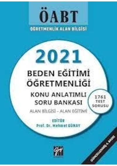 ÖABT Beden Eğitimi Öğretmenliği Konu Anlatımlı Soru Bankası Gazi