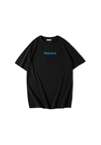 Brz Collection Unisex Oversize Moana T-shirt Siyah