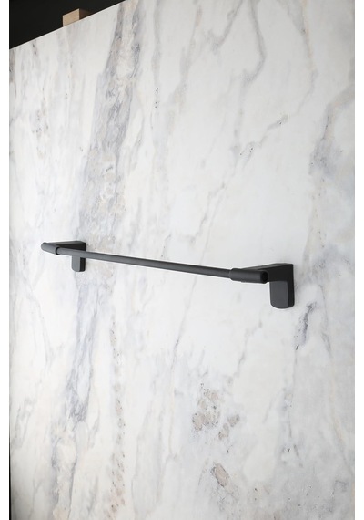 Alper Banyo F1 Model Uzun Havluluk 40 Cm - Pütürlü Mat Siyah Paslanmaz Çelik Duvara Monte Banyo Havl Sku: Smg8690010230256 Diğer