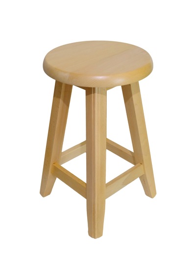 Ahşap Tabure 45 Cm Şık Ve Dayanıklı Natural