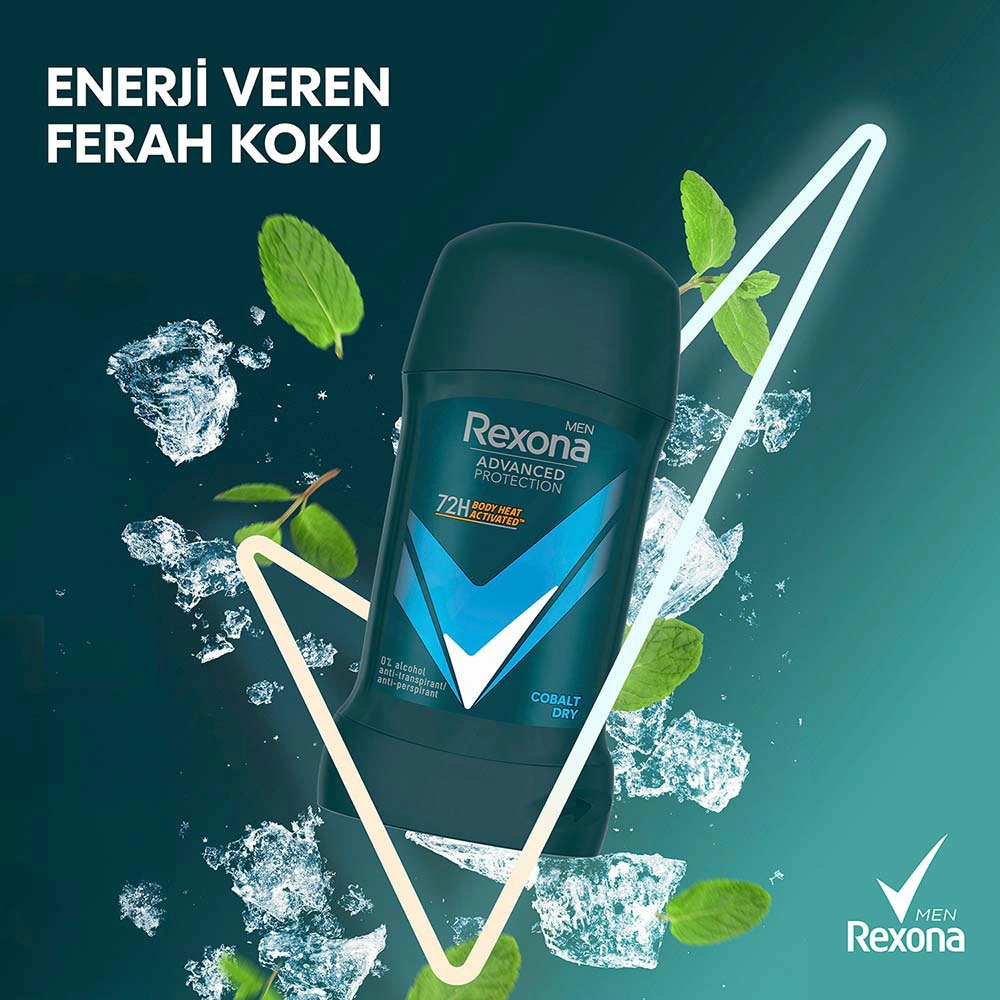 Rexona Men Erkek Stick Deodorant Cobalt Dry 50 Ml X2