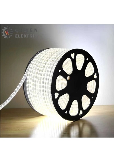 1 Adet 25 Metre Noas Yl41 4001 Dış Mekan 220v 60 Çipli Hortum Led 6500k Beyaz Rekli