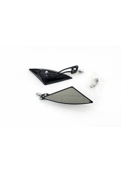 Motosiklet Ve E Bike Universal Ayna Tk 8mm Ve 100mm Bağlantılı Siyah Renk
