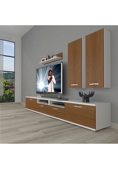 Decoraktiv Eko 5220d Mdf Tv Ünitesi Tv Sehpası Beyaz - Ceviz
