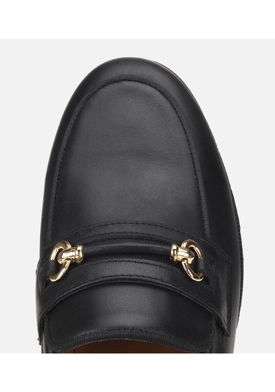 Hotiç Kadın Deri Siyah Tokalı Klasik Loafer 01ayh321320a100 01ayh321320a100