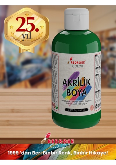 Red Rose Yeşil Akrilik Boya 250 G
