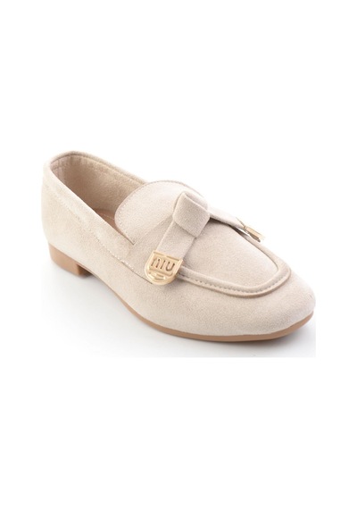 Bambi Bej Kadın Loafer Ayakkabı K01688011572 Bej