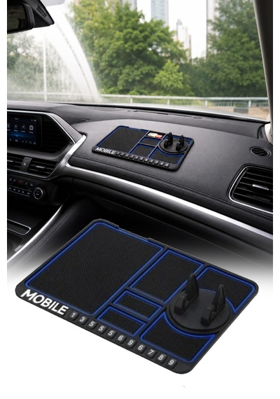 Araç İçi Kaymaz Telefon Tutucu Mat Torpido Organizer Kaydırmaz Silikon Dashboard Standı