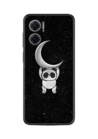 Xiaomi Redmi Note 11e Kılıf Resimli Desenli Silikon Platinium Series Panda Moon 1811