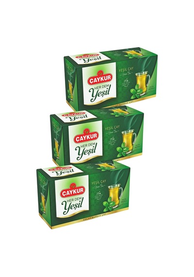 Herdem Yeşil Çay Süzen Poşet Melisalı 1,6gr 25 Adet Üçlü Paket