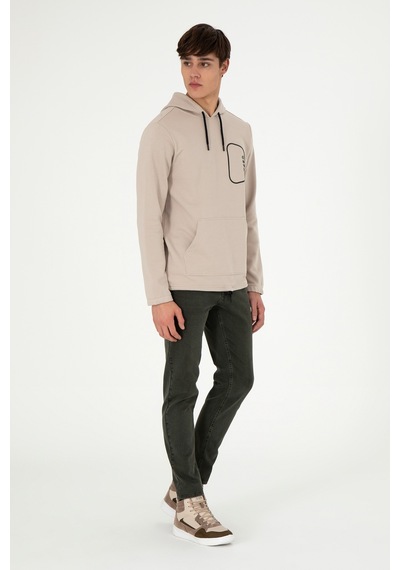 U.s. Polo Assn. Erkek Taş Sweatshirt 50293310-vr049 Taş