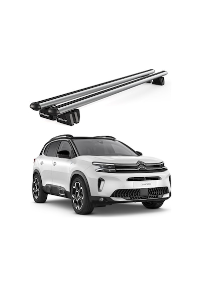 Pençe Citroen C5 Aircross Suv 2018 Ve Sonrası Uyumlu Gri Ara Atkı Port Bagaj Tavan Barı
