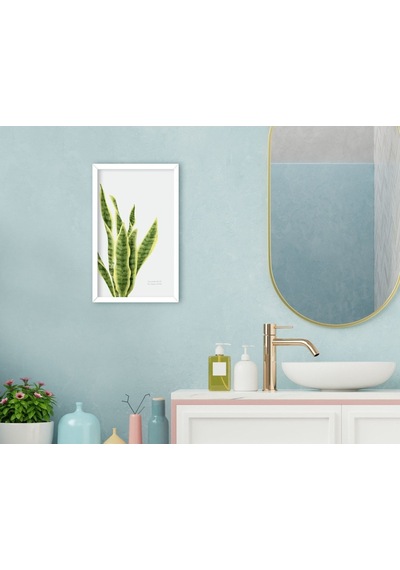 Bk Home Banyo Dekoratif Ahşap Beyaz Çerçeveli Tablo-9 (551050194)