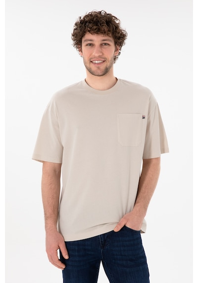 U.S. Polo Assn.  Erkek Comfort Fit Bisiklet Yaka Taş Tişört 50305990-VR049