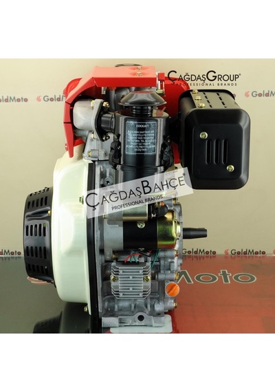 Goldmoto Gm186Faen-G7 Dizel Motor 10 Hp Marşlı Krank Mili Konik