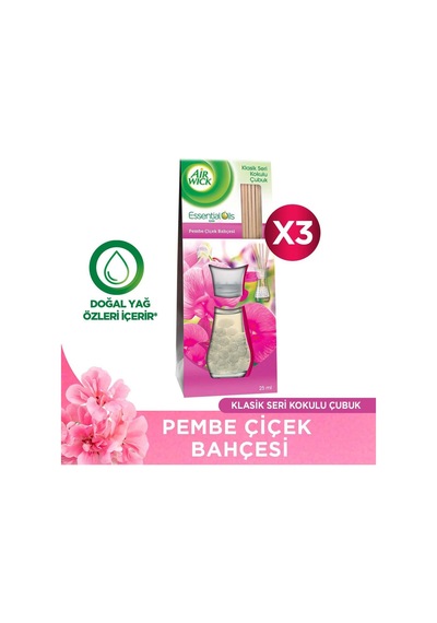 Aırwıck Kokulu Cubuk Pembe Çıçek 3x25ml Çiçeksi