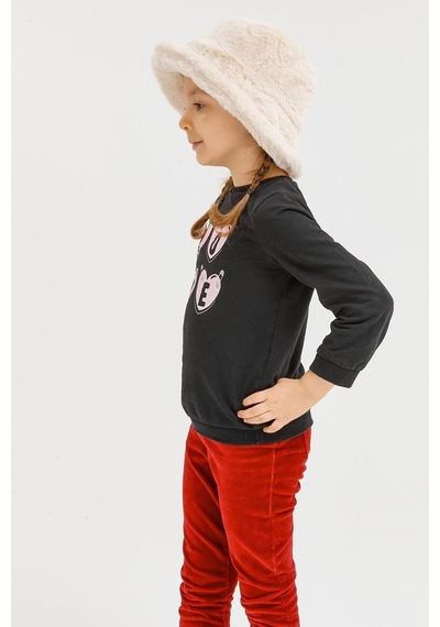 Benitto Kids Benittokids Kız Çocuk Peluş Bucket Şapka 7001-ekru Ekru