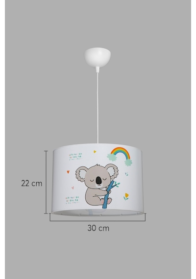 Kids Çocuk Bebek Odası Avizesi - Renkli Figürlü Tasarımlı Tavan Aydınlatması Koala Koala
