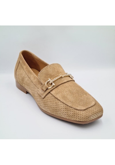 Greyder 34800 Taba Renk Nubuk Deri Kadın Formal Casual Ayakkabı Taba