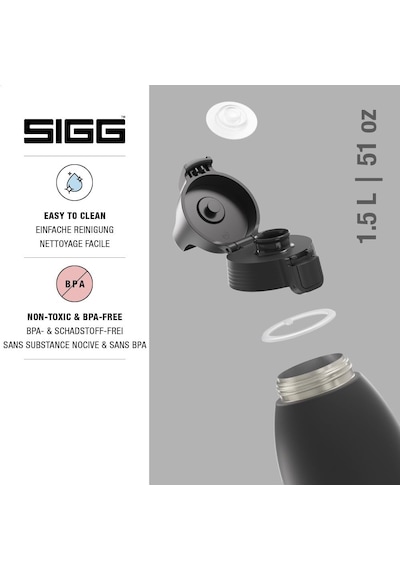 Yalıtımlı İçecek Şişesi Termos Shield Therm One Black Gazlı İçecekler Sızdırmaz Bulaşık Makinesinde Yıkanabilir Bpa İçermez %90 Geri Dönüştürülmüş Paslanmaz Çelik Siyah 1,5 L Çok Renkli Yalıtımlı İçecek Şişesi Termos Shield Therm One Black Gazlı İçecekler Sızdırmaz Bulaşık Makinesinde Yıkanabilir Bpa İçermez %90 Geri Dönüştürülmüş Paslanmaz Çelik Siyah 1,5 L Çok Renkli