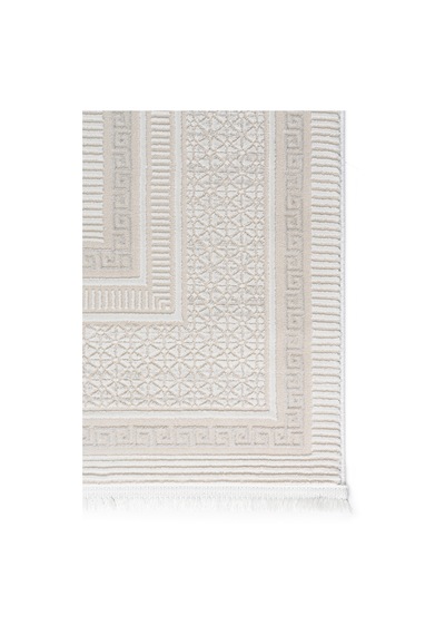 Badelya Home Krem Ekru 7109 Modern Doğal Taban Saçaklı Salon Koridor Mutfak Çocuk Oturma Odası Halı Yolluk 7109krem-ekru