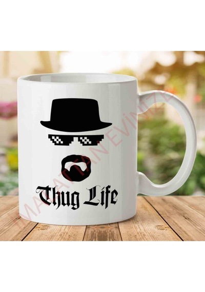 Thup Life Iki Tarafı Baskılı Kupa Bardak Çok Renkli