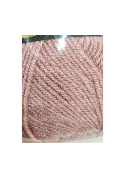 Star Lurex Pudra Pembe El Örgü İpi 3 Adet - Renk: 001y