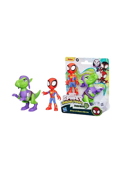 Spidey And His Amazing Friends Dino Webs Spidey & Goblin Raptor G Marvel