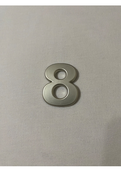 8 Sekiz Numara Yapışkanlı Daire Bina Villa Kapı Numarası Sarı Gold 4 Cmx5cm No:8 Plastik