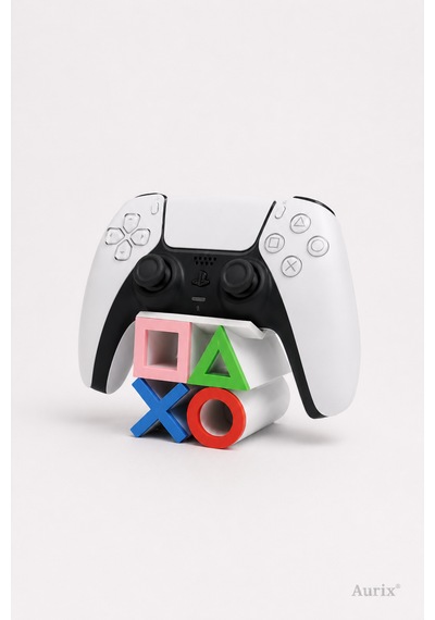 Playstation 5 Dualsense Joystick Standı - Renkli Joystick Kol Tutucu Beyaz