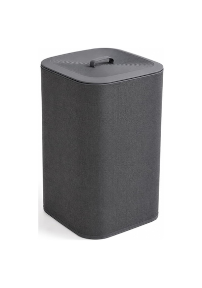 90 Litre İki Bölmeli Kirli Çamaşır Sepeti Çıkarılabilir Astarlı Kapaklı Katlanabilir Çamaşır Sepeti Laundry Basket Büyük Boy Çamaşırlık Organizer Gri Çok Renkli