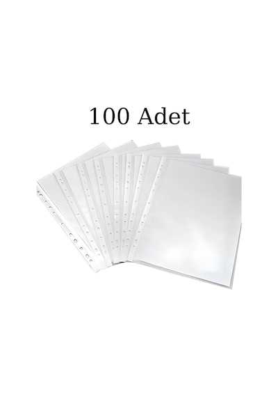 N'pratik Extra Şeffaf Poşet Dosya - 25 Paket 2500 Adet Dayanıklı Ve Kullanışlı