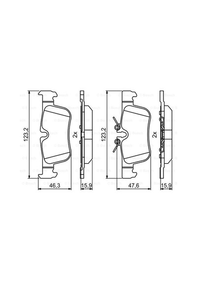 Mini One D Clubman F54 1.5 2015-2022 Bosch Arka Balata