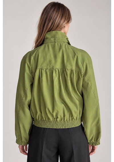 Hiccup Oversize Dik Yaka Ceket Yeşil