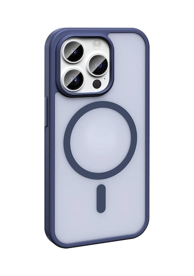 Rba Aksesuar Apple Uyumlu iPhone 14 Pro Kılıf M-safe Şarj Özellikli Mat Arka Yüzey Rba Sio Kapak - Siyah Siyah