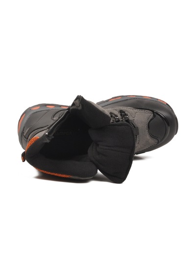 Mc Jamper Siyah Füme Polarlı Kaymaz Fermuarlı Unisex Outdoor Çocuk Bot 2115 F Siyah - Füme
