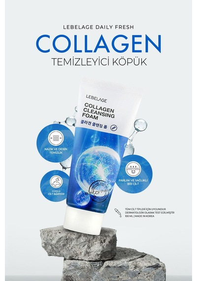 Lebelage Onarıcı Ve Yenileyici Sebum Karşıtı Collagen Temizleyici Köpük
