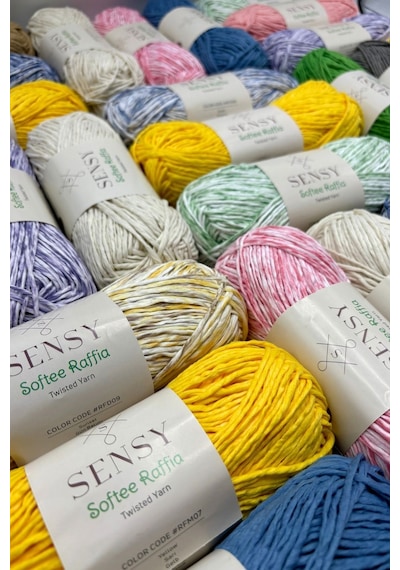 Premium Softee Raffia Yumuşak Rafya İp Kağıt İp Tığ İpi El Örgü İp Hobi İp Supla İplik Çanta İpi Gri
