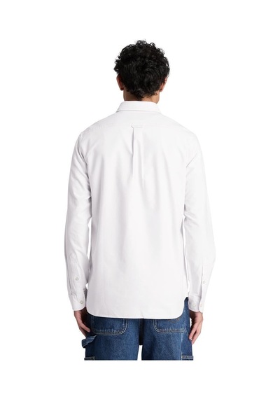 Timberland Lake Warner Solid Oxford Shirt Erkek Gömlek-33999 Beyaz