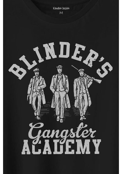 Peaky Blinders Gangster Academy Dizi Baskılı Tişört Unisex T-shirt 001