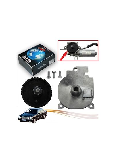 Mercedes E-sınıfı W210 1995-2003 İçin Sunroof Motor Kapağı Ve Dişli Seti 203 820 31 42 / 2038203142