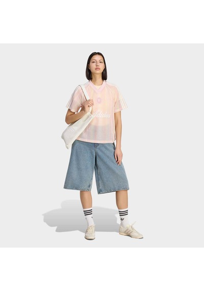 Adidas Originals Summer Glow Knitted Firebird Kadın Pembe Tişört Ky3161
