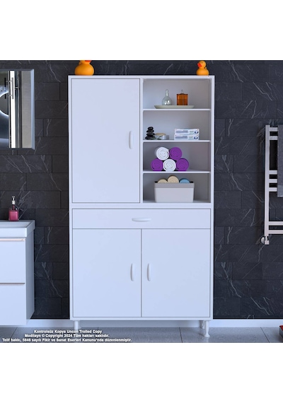 Eliusta Funci Beyaz Renk G:95 Cm Banyo Dolabı 3 Kapaklı 7 Raflı Dolap 95x173x32,5 Cm Boyutlarında Dolap Beyaz Eliusta Funci Beyaz Renk G:95 Cm Banyo Dolabı 3 Kapaklı 7 Raflı Dolap 95x173x32,5 Cm Boyutlarında Dolap Beyaz