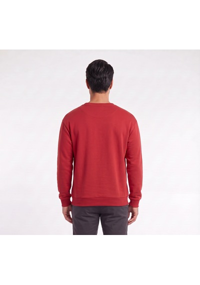 Usa Jordan Yazı Baskılı Kırmızı Erkek Sweatshirt 12449 Siyah