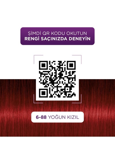 Lexroo Yoğun Göz Alıcı Renk Saç Boyas 6-88 Yoğun Kızıl