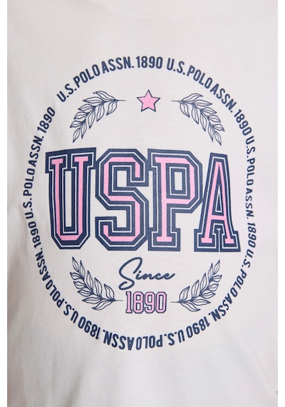 U.S. Polo Assn. Kız Çocuk Beyaz Pijama Takım 50326610-vr013