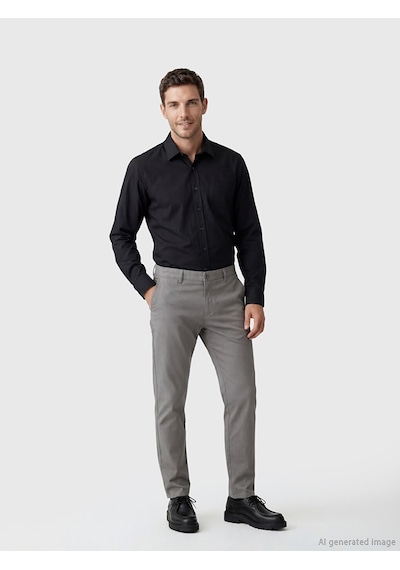 Lcw Busıness Siyah Regular Fit Erkek Gömlek
